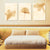 Set 3 Tablouri  Multicanvas TripleGold