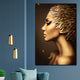 Tablou canvas Black & Gold Hair
